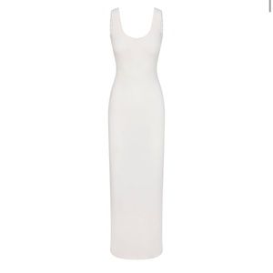 NWT SKIMS soft lounge lace scoop neck dress